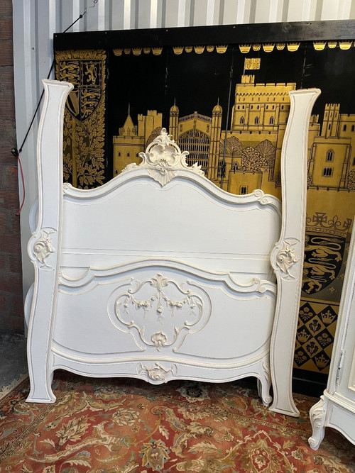 Schlafzimmer Louis XV - Bett - Schrank Und Konsole