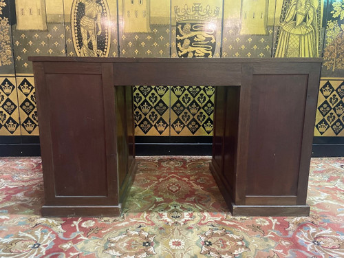 Bureau En Chêne Administratif à Caissons
