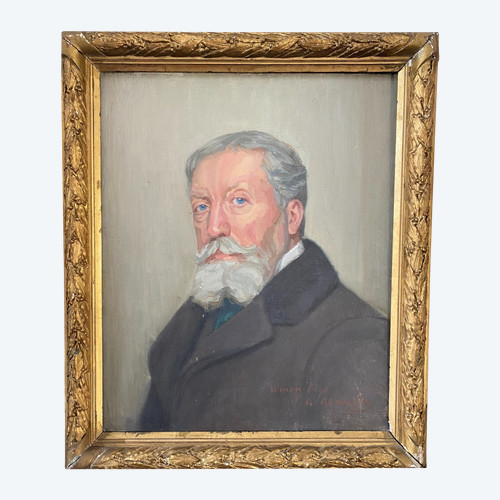 Portrait of a man signed Almagia