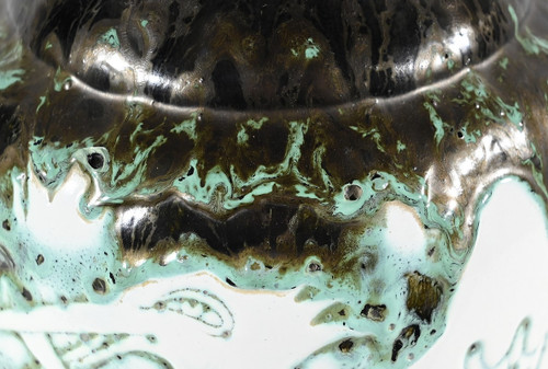 “Les Pélicans” vase, signed L. Alaurant – 1950