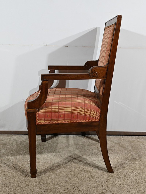 Fauteuil en Acajou Massif, époque Directoire – Début XIXe