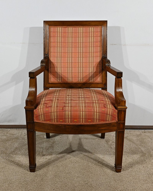 Fauteuil en Acajou Massif, époque Directoire – Début XIXe