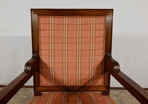 Fauteuil en Acajou Massif, époque Directoire – Début XIXe