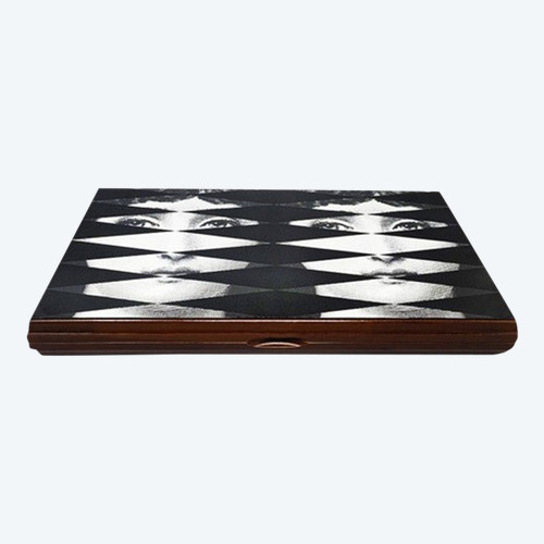 1980s Gorgeous Piero Fornasetti Backgammon in Excellent condition. Made in Italy