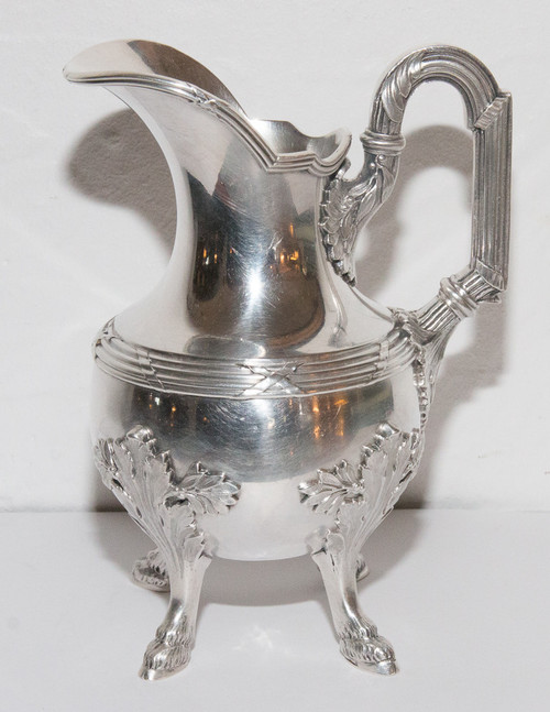4 Piece Tea And Coffee Service In Sterling Silver Goldsmith Olier & Caron