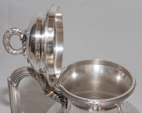 4 Piece Tea And Coffee Service In Sterling Silver Goldsmith Olier & Caron