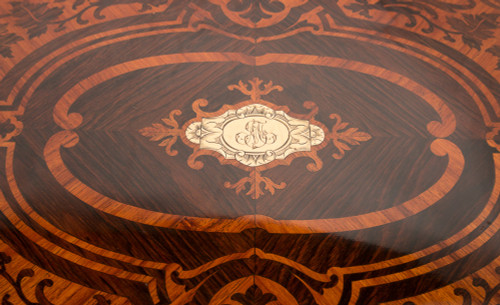Travailleuse En Marqueterie époque Napoleon III