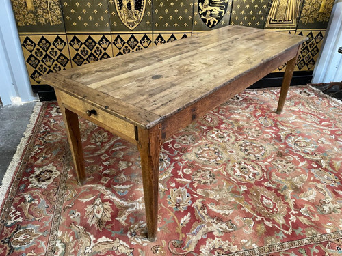 Table De Ferme En Chêne Massif