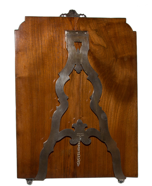 Großer italienischer Tischspiegel aus Sterlingsilber aus dem Jahr 1900