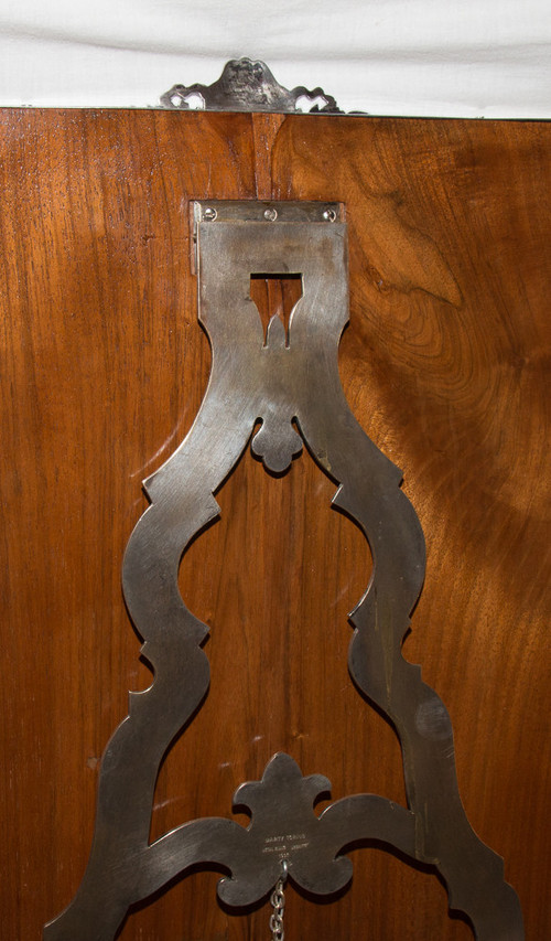 Großer italienischer Tischspiegel aus Sterlingsilber aus dem Jahr 1900