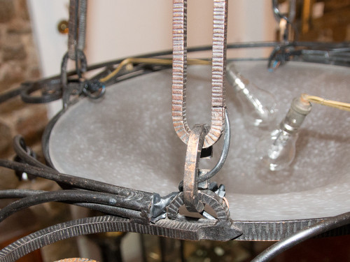 Large Schneider Chandelier Art Deco Period
