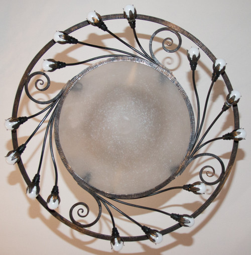 Large Schneider Chandelier Art Deco Period