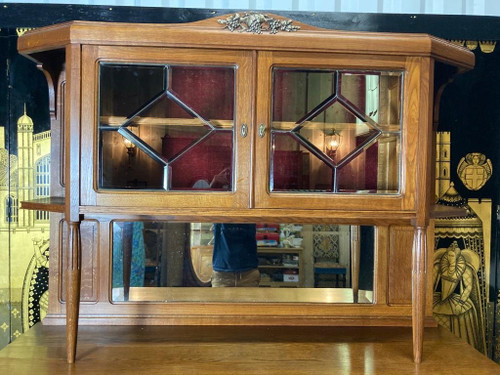 Buffet Deux Corps En Chêne Art Déco