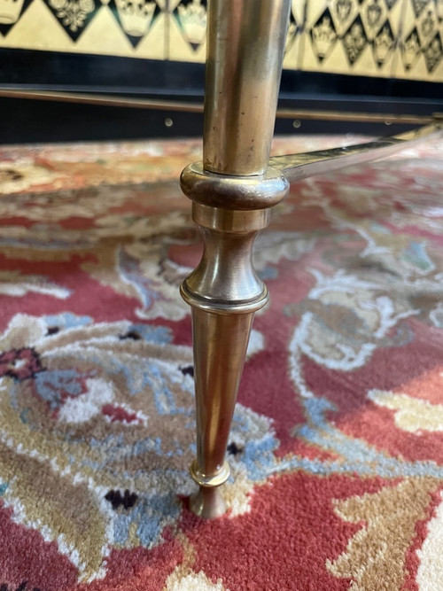 Table Basse En Laiton Et Marbre De Mazy