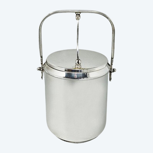 1960s Stunning Ice Bucket by Aldo Tura for Macabo. Made in Italy.