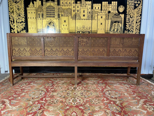 Grande panca - Banquette D'office En Cannage 1900