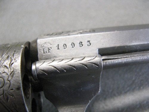 Revolver Lefaucheux Pinfire Inciso Calibro 7 Mm.