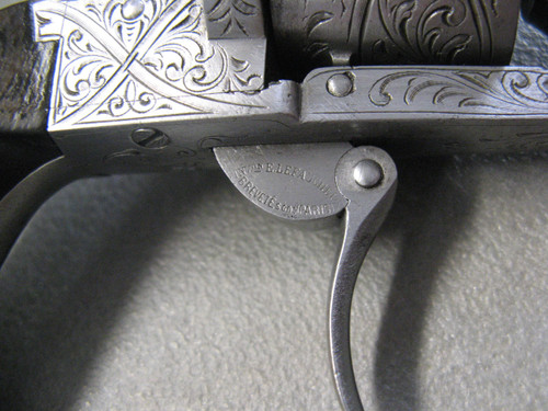Revolver Lefaucheux Pinfire Inciso Calibro 7 Mm.