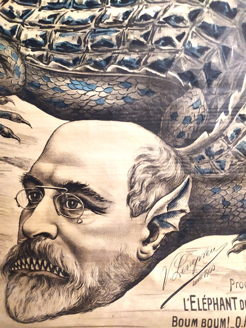  Museum des Grauens Ranc Le Caïman Nr. 13 von Lenepveu Jan. 1900 Dreyfus-Karikatur-Antisemitismus