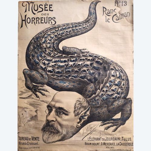  Museum des Grauens Ranc Le Caïman Nr. 13 von Lenepveu Jan. 1900 Dreyfus-Karikatur-Antisemitismus