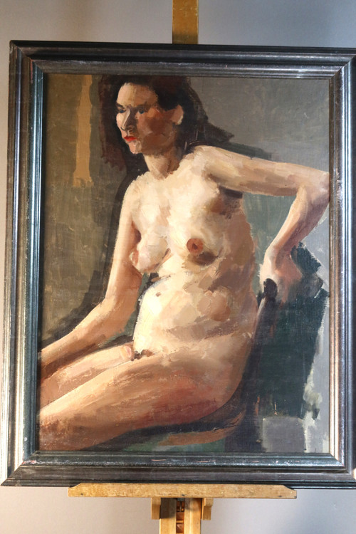 Gemälde „Akt“ signiert René Guinand (1892-1983)