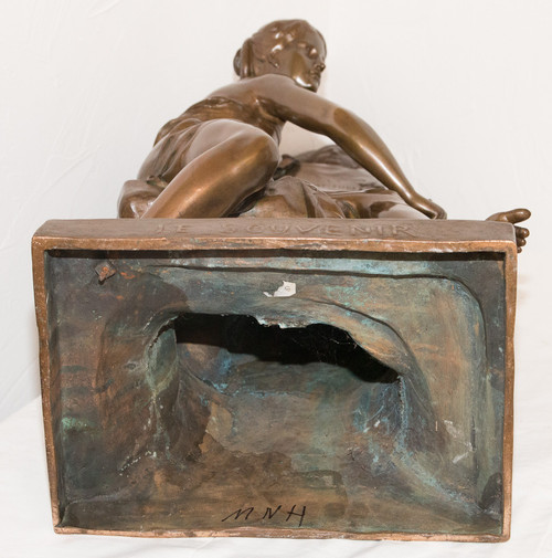 Bronze « Le Souvenir » Signé E Picault Fin XIXe Siècle