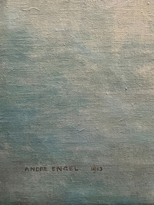 André Engel (1880-1942) - Ecole Suisse, Vue Aérienne Du Lac Léman, 1913