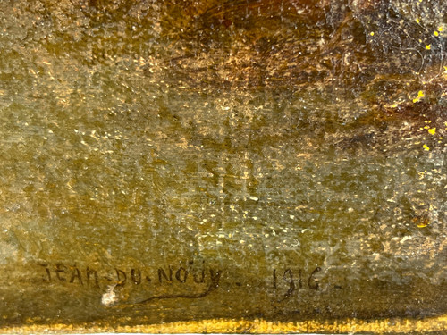 RARE PEINTURE ANCIENNE SIGNÉE DE JEAN JULES ANTOINE LECOMTE DU NOÜY 1916