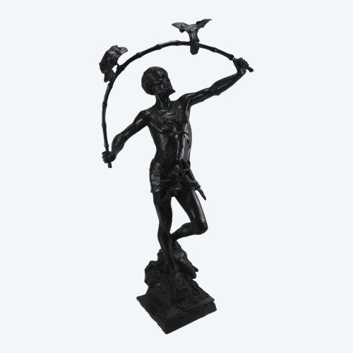 Auguste DE WEVER (1836-1910) cacciatore di uccelli indù