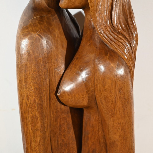 Importante Scultura in Mogano Massello – Metà del XX Secolo