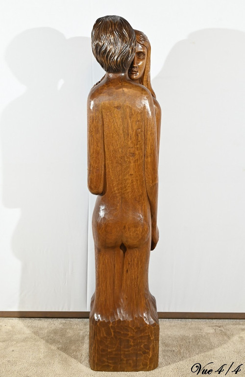 Importante Scultura in Mogano Massello – Metà del XX Secolo