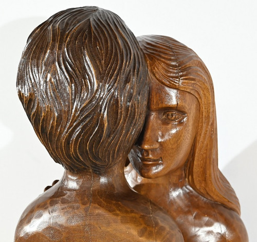 Importante Scultura in Mogano Massello – Metà del XX Secolo