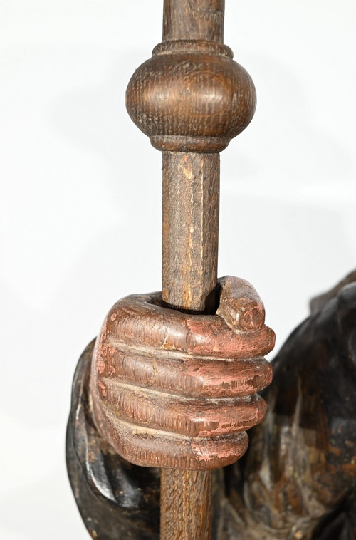 Importante Scultura di San Giacomo in Rovere Policromo – XVIII Secolo