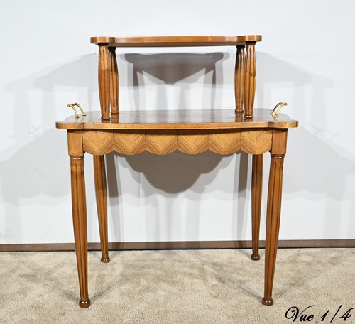 Table de Service en Marqueterie de Noyer et Palissandre – 1940
