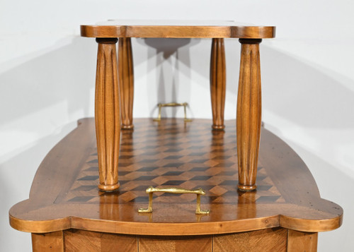 Table de Service en Marqueterie de Noyer et Palissandre – 1940