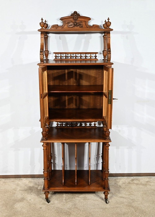 Rare Meuble à Musique en Noyer – 1920