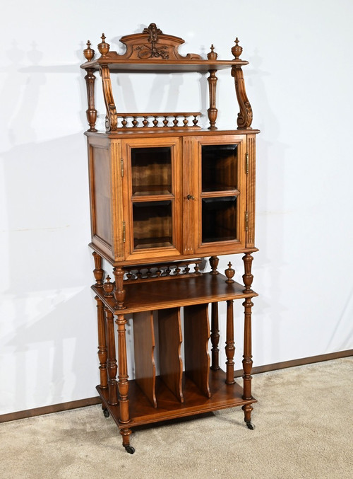 Rare Meuble à Musique en Noyer – 1920