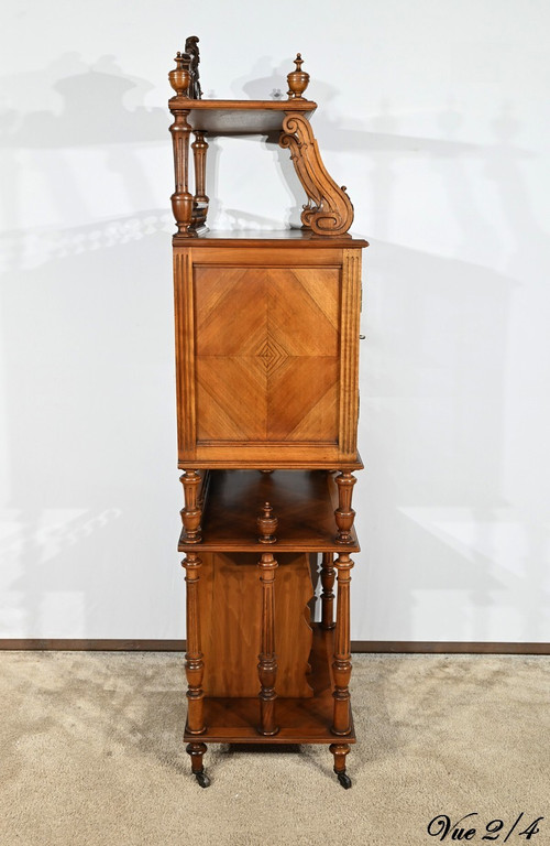 Rare Meuble à Musique en Noyer – 1920