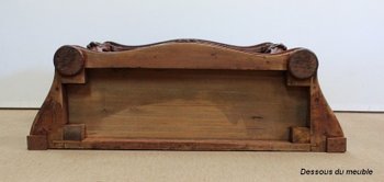  Console Desserte en Acajou massif, époque Napoléon III - Milieu XIXe 