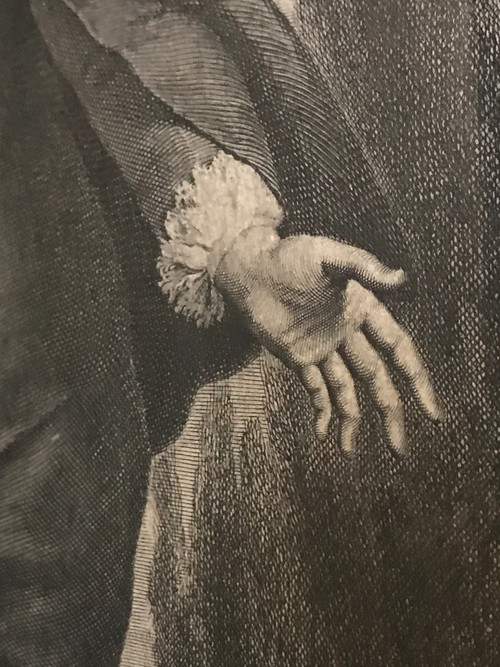 Full-length portrait of the actor Raymond Poisson in the role of Crispin, etching, 17th century