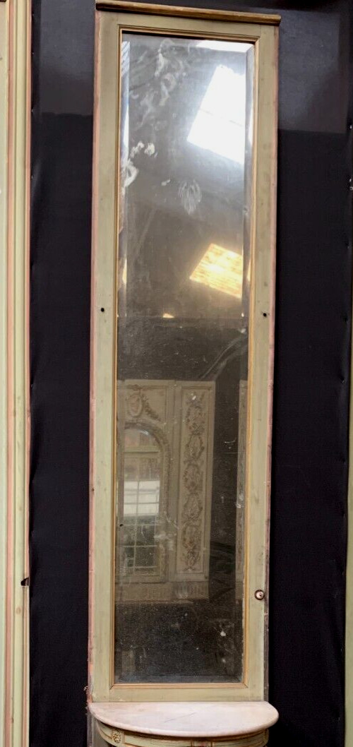 Miroir et console de boiserie de style Napoléon III en bois patiné XIX siècle