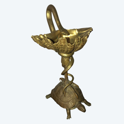 Coppa con tartaruga e serpente, Christophe Fratin (attribuito a) (1800-1864)