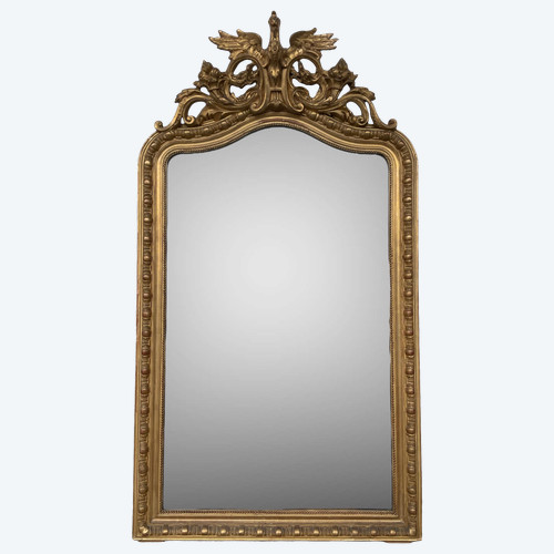 Grand Miroir Doré Napoléon III 165 X 92 Cm