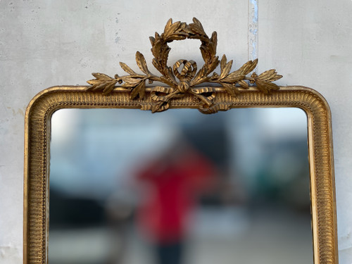 Grand Miroir Doré Style Louis XVI 190 X 117 Cm