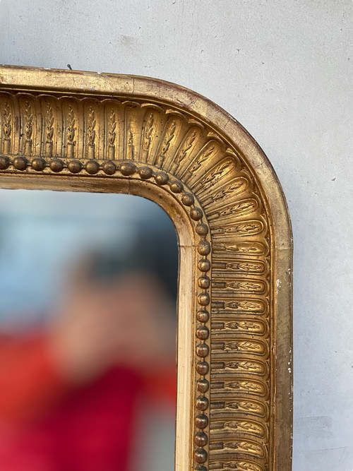 Grand Miroir Doré Style Louis XVI 190 X 117 Cm