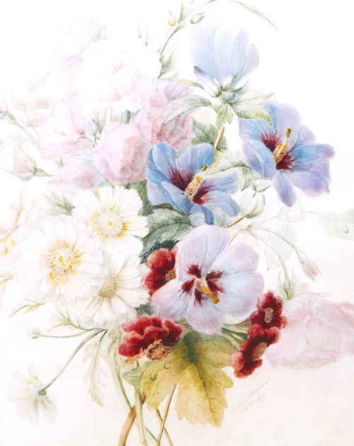 Marie RIVERIN, Bouquet de fleurs