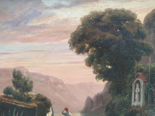 Jean-Charles GRANDJEAN – Fischer an einem See in Italien