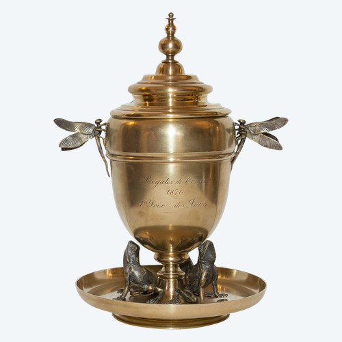 Gilt Bronze Cup Signed "Maison Alphonse Giroux" 1870