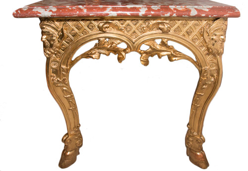 Console En Bois Sculpté Et Doré époque Régence