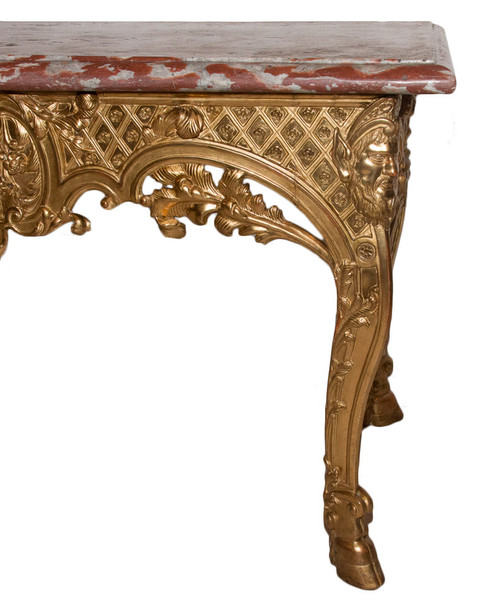 Console En Bois Sculpté Et Doré époque Régence